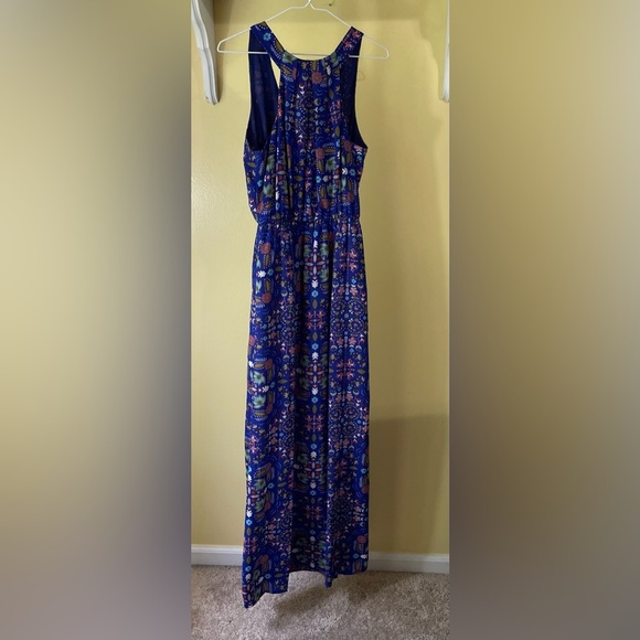 Everly Blue Strapless Maxi Sundress - Picture 2 of 9